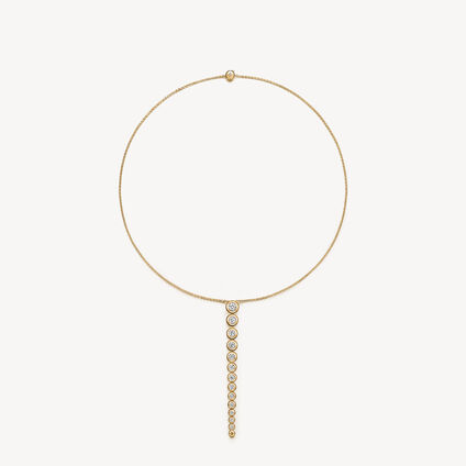 DREAM CIRCLE 鑽石項鍊, 18K 黄金, large