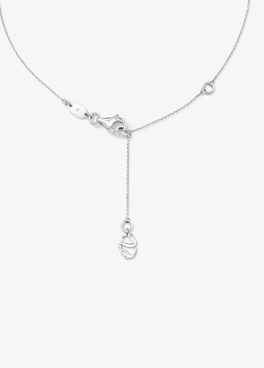 WHIMSICAL HEART 鑽石項鍊, 18K 白金 WHIMSICAL HEART 鑽石項鍊, 18K 白金, large