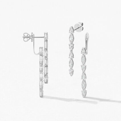 Aerial Double Dewdrop Stiletto Earrings, , large