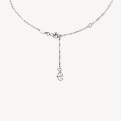 Aerial Open Sunburst Enhancer Pendant Necklace, 18K White Gold, large