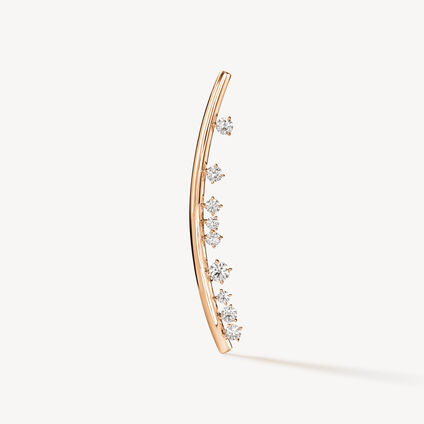 BARRE Floating Diamond Brooch, 18K Rose Gold, large