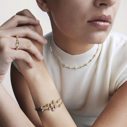 Dream Floating Choker, 18K Rose Gold, large