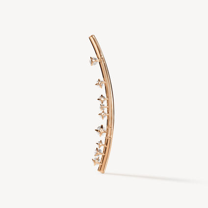 BARRE Floating Diamond Brooch, 18K Rose Gold, large