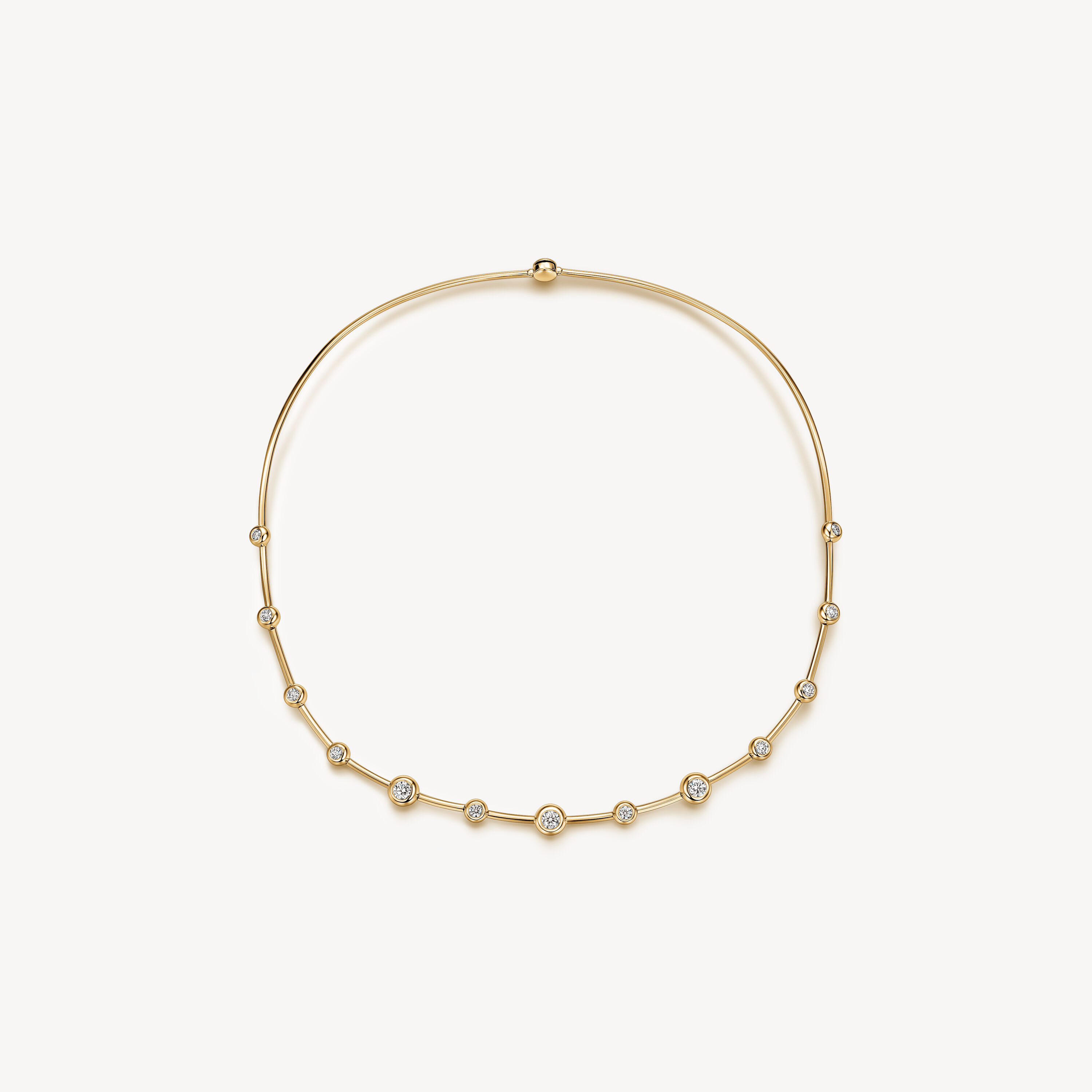 Dream Floating Choker, 18K Yellow Gold, large