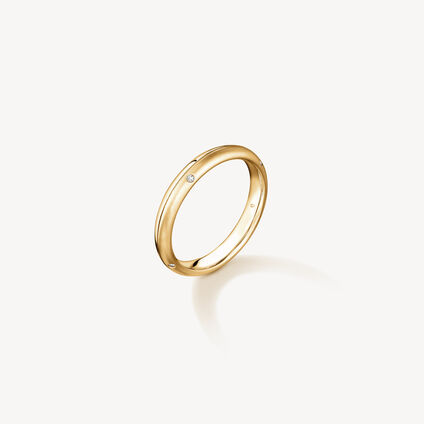 LOVE Satin Finish Band, 18K Yellow Gold LOVE Satin Finish Band, 18K Yellow Gold, large