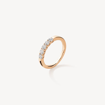 Multiplicity Love Five-Stone Band, 18K Rose Gold, large