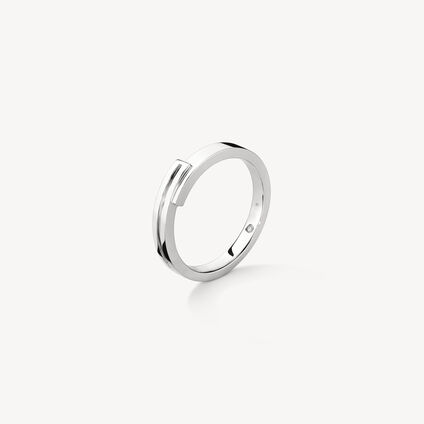 Natural Wedding Band, 18K Rose Gold, large