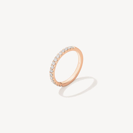 Transcend Premier Diamond Band, 18K Rose Gold, large