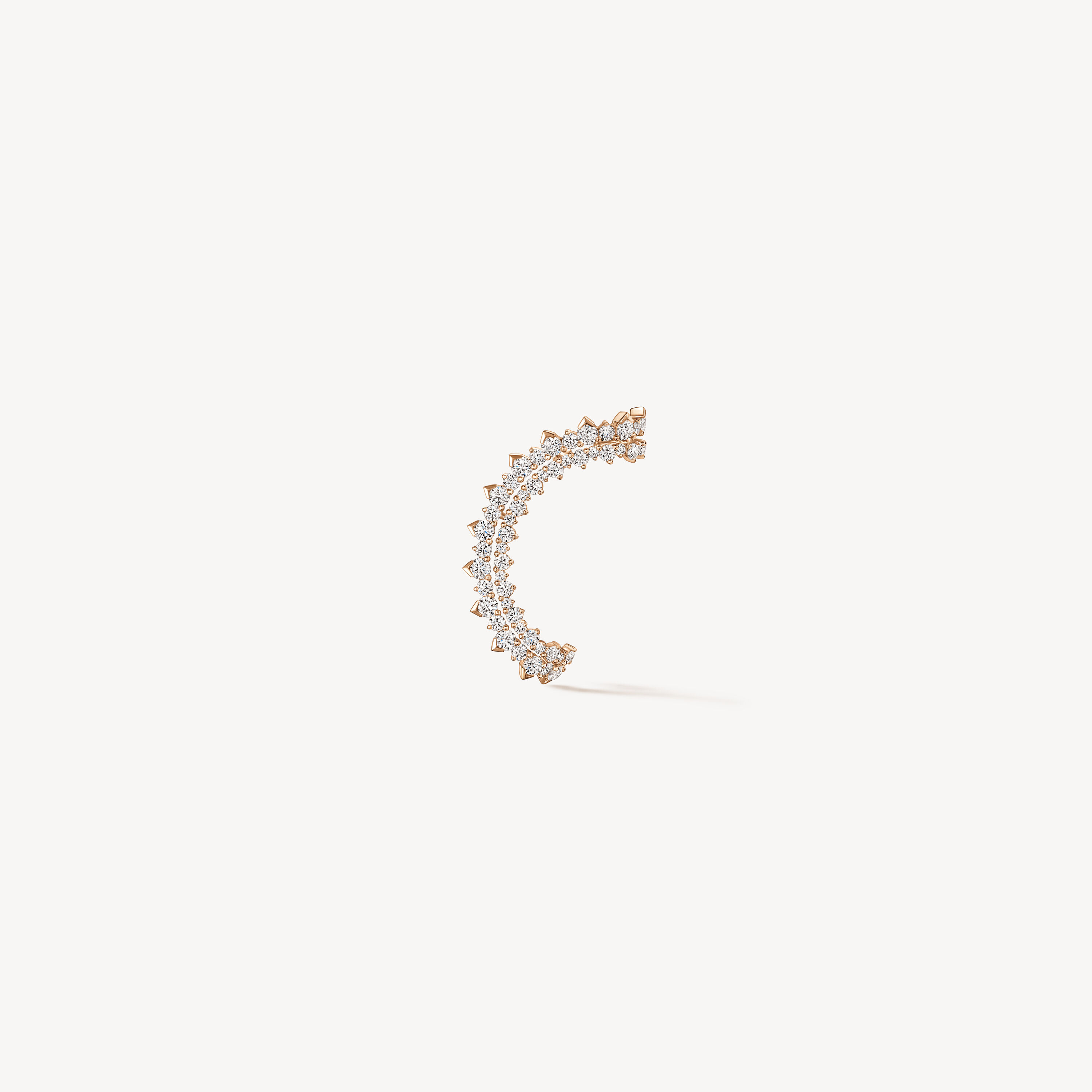 Aerial Double Sunrise Earrings - Large, 18K Rose Gold, large