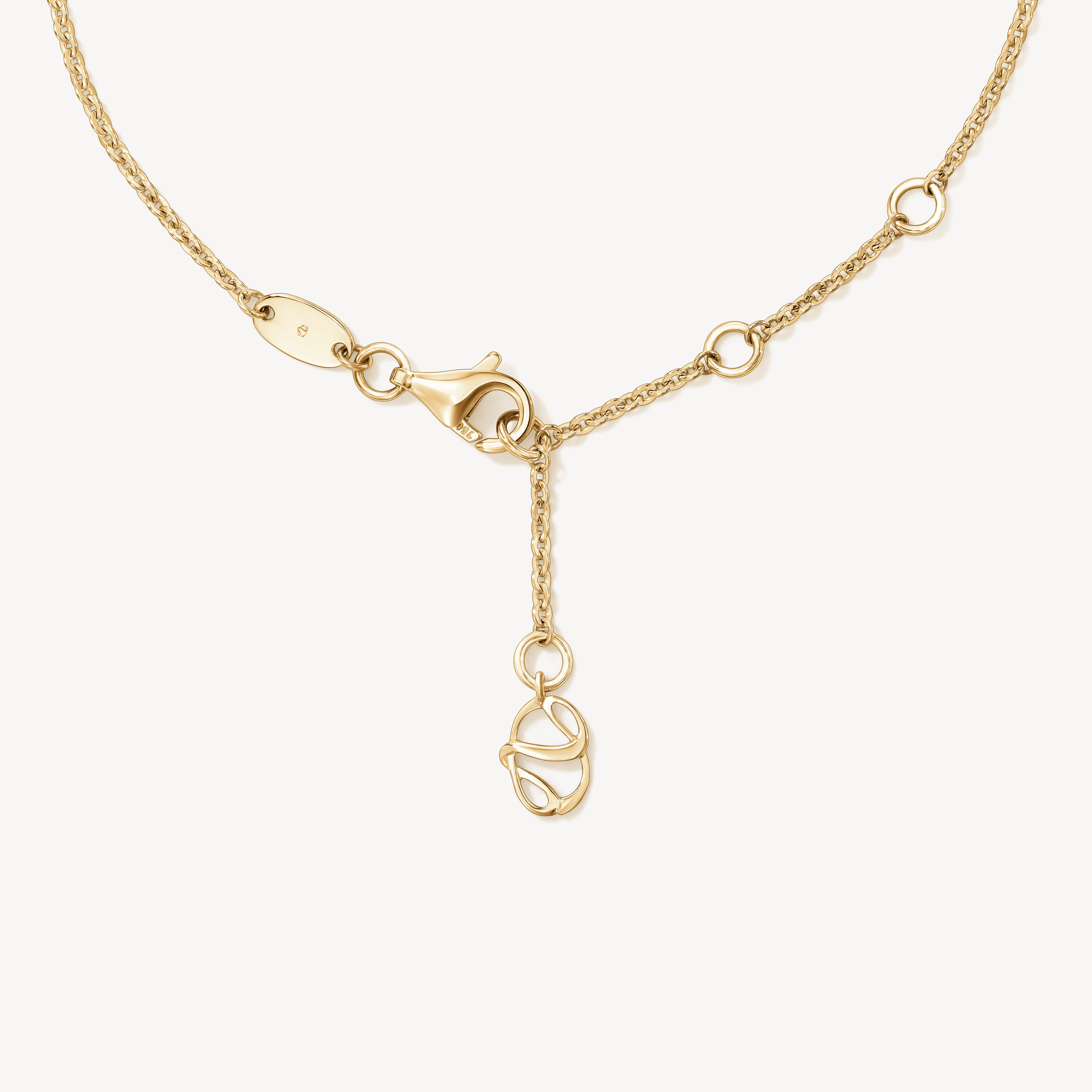 Aerial Open Sunburst 鑽石手鍊, 18K 黄金, large