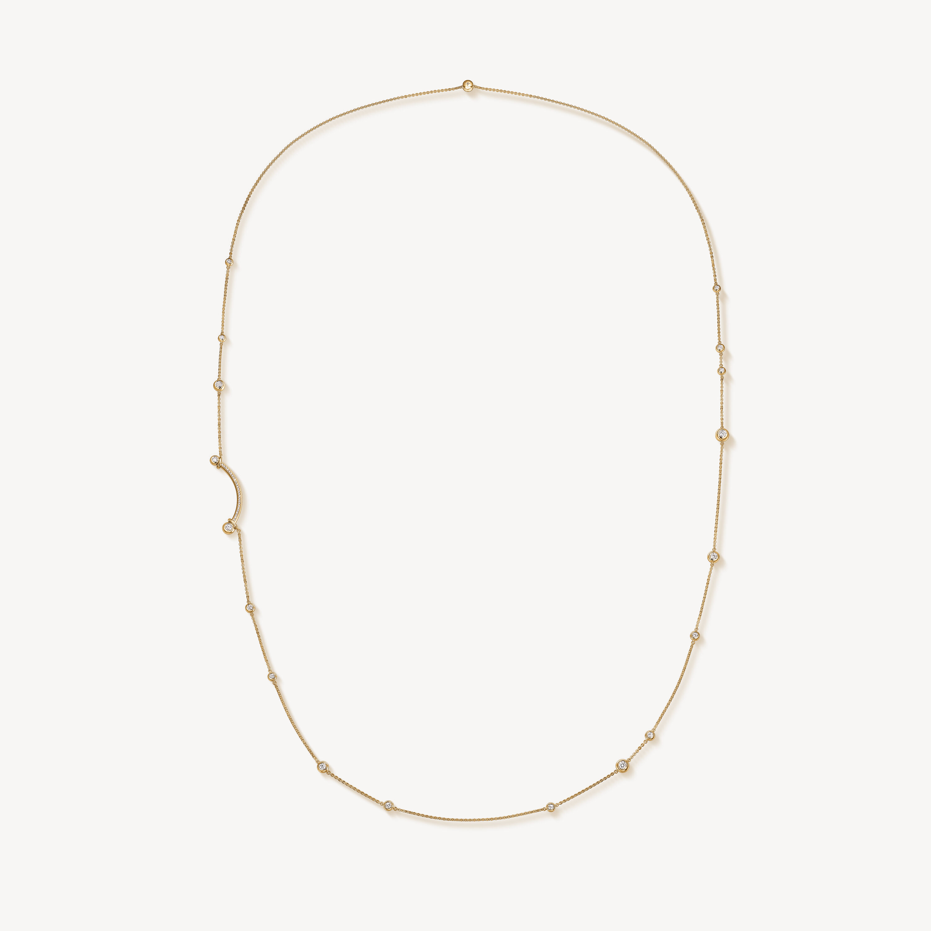 DREAM Comet 鑽石項鍊, 18K 黄金, large