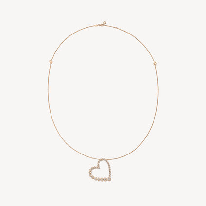 DREAM Heart Pendant Necklace &ndash; Large, 18K Rose Gold, large