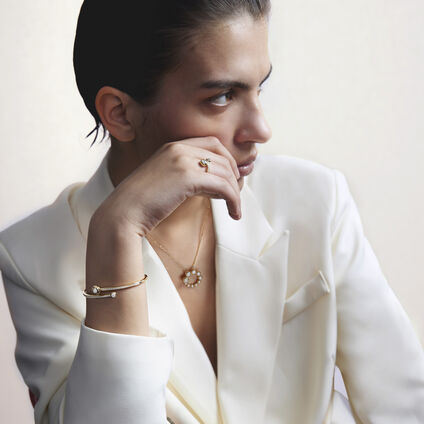 DREAM 密鑲鑽石戒指, 18K 黄金, large