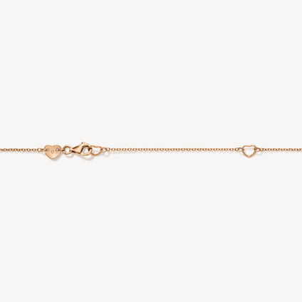 LU Droplet 鑽石項鍊, 18K 玫瑰金, large