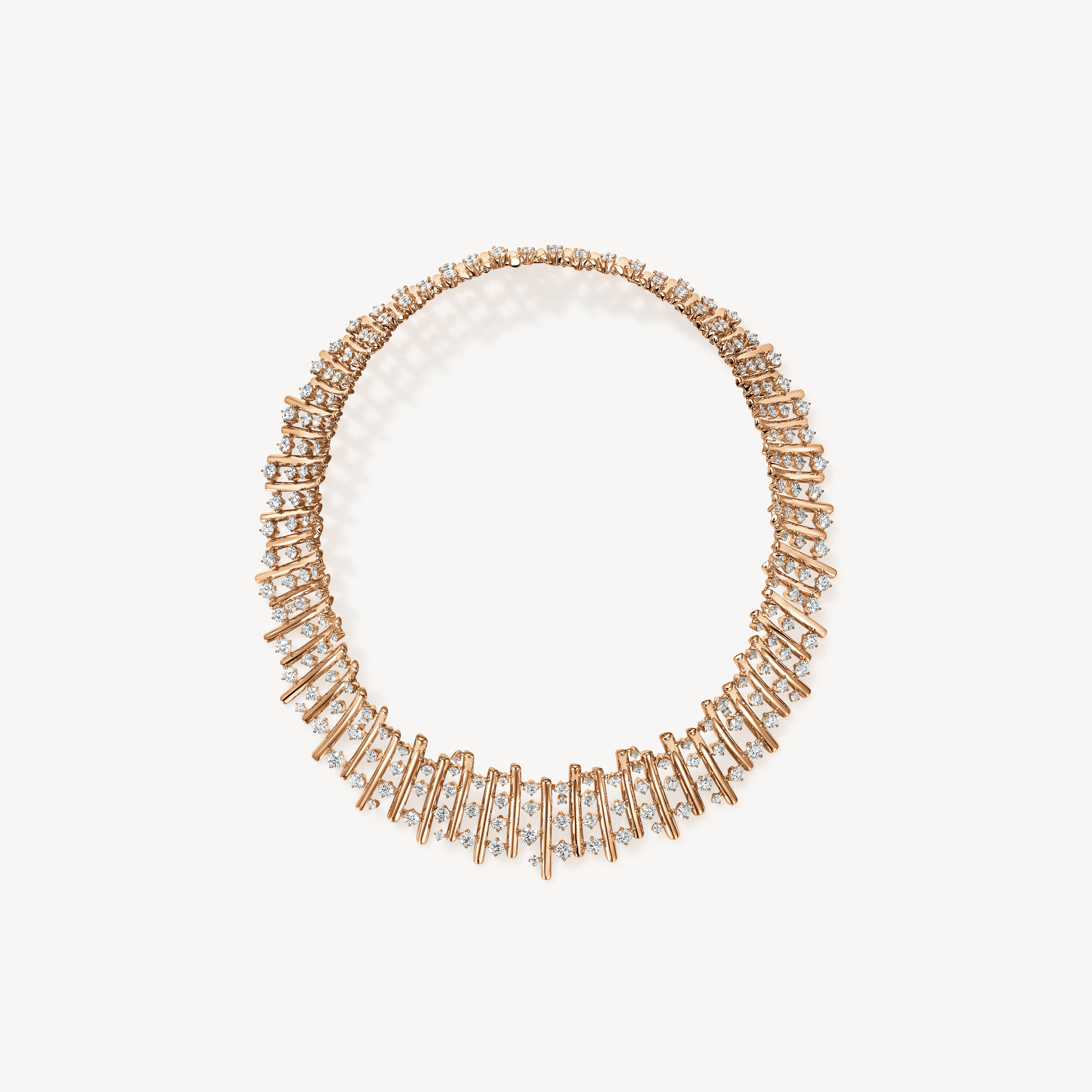 BARRE Multi-Row Choker, 18K Rose Gold, large