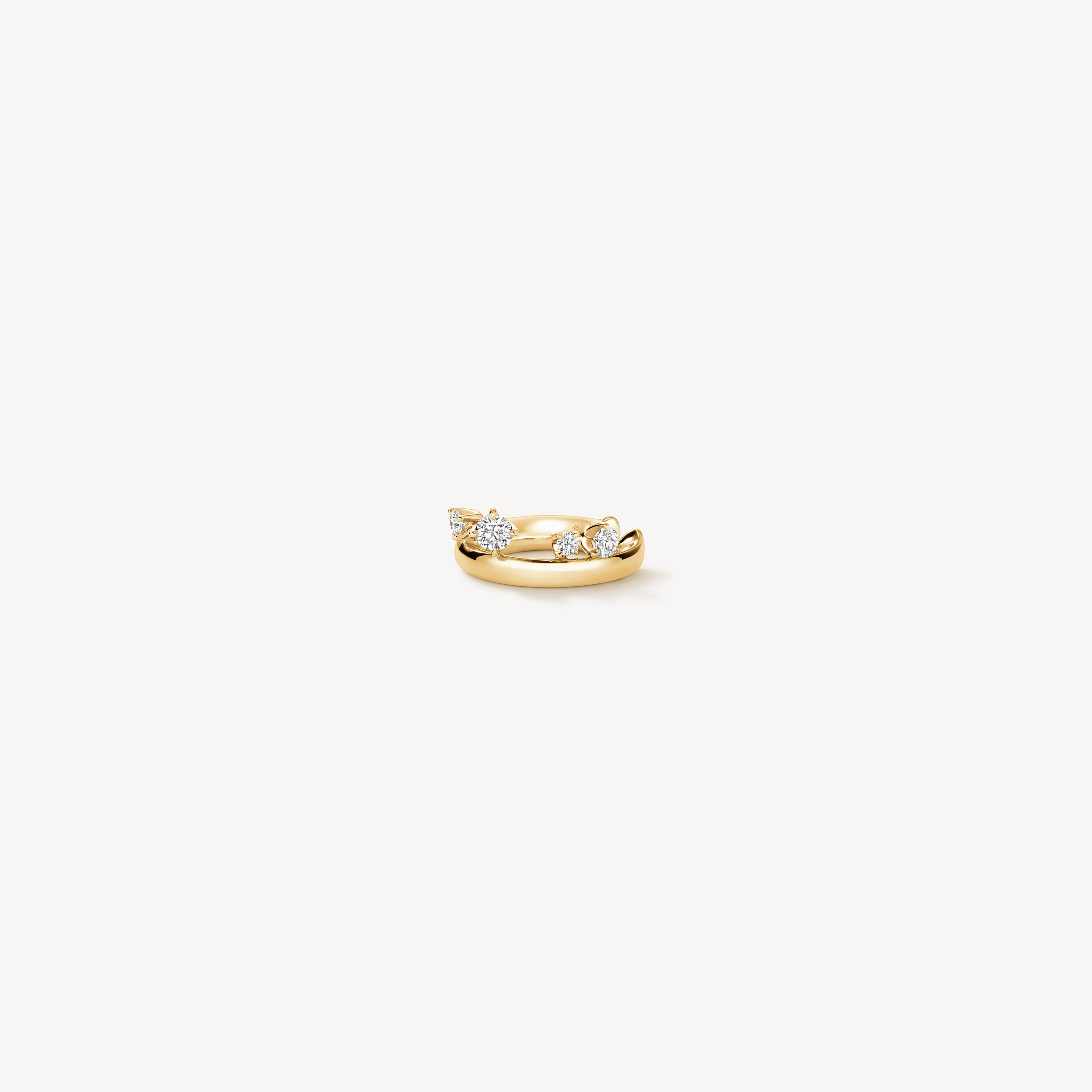 BARRE Floating Diamond Ear Cuff , 18K Yellow Gold, large