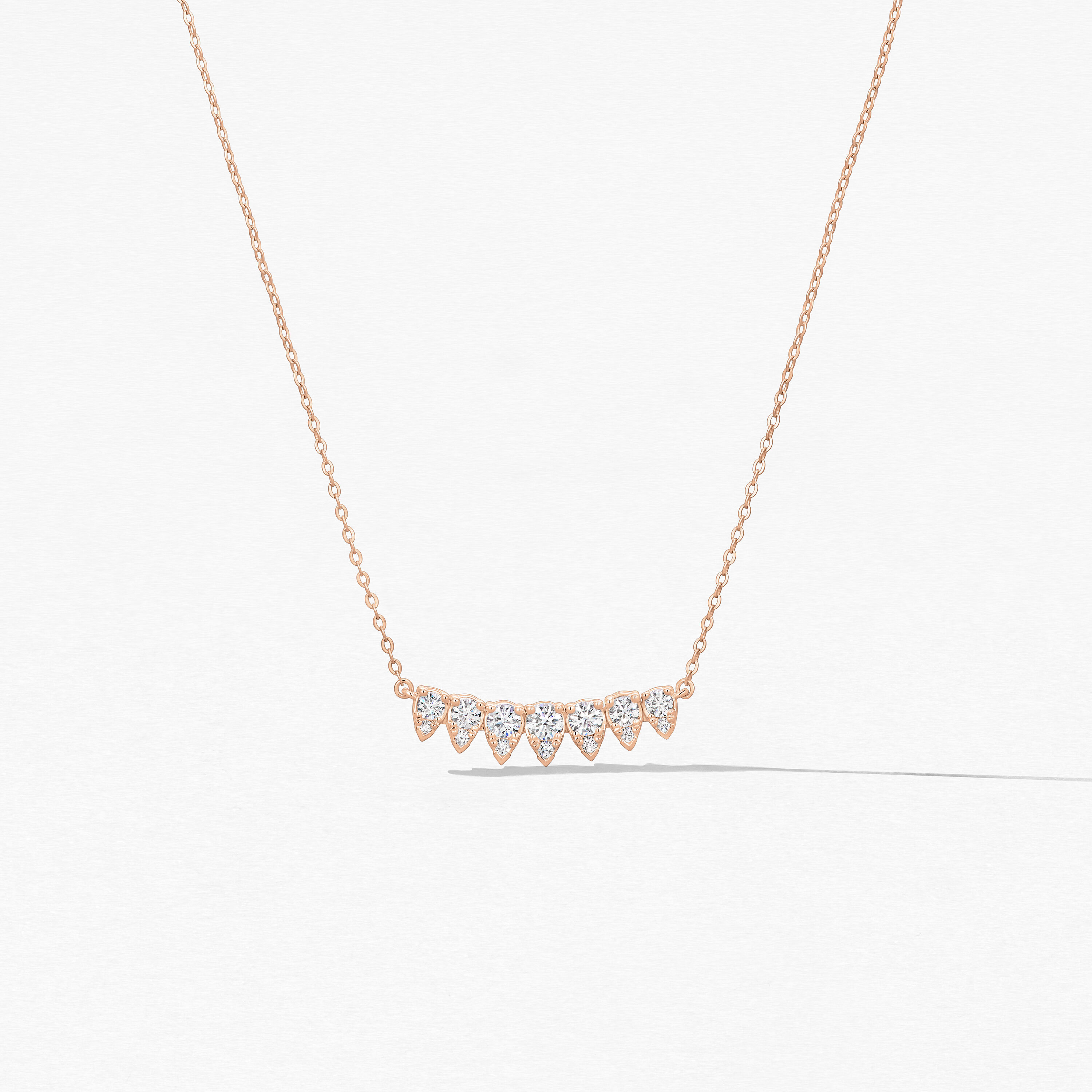 Aerial Lunar Eclipse 鑽石項鏈（小）, 18K 玫瑰金, large