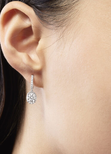 Ellipse鑽石耳環, 18K 玫瑰金(含鉑金) Ellipse鑽石耳環, 18K 玫瑰金(含鉑金), large