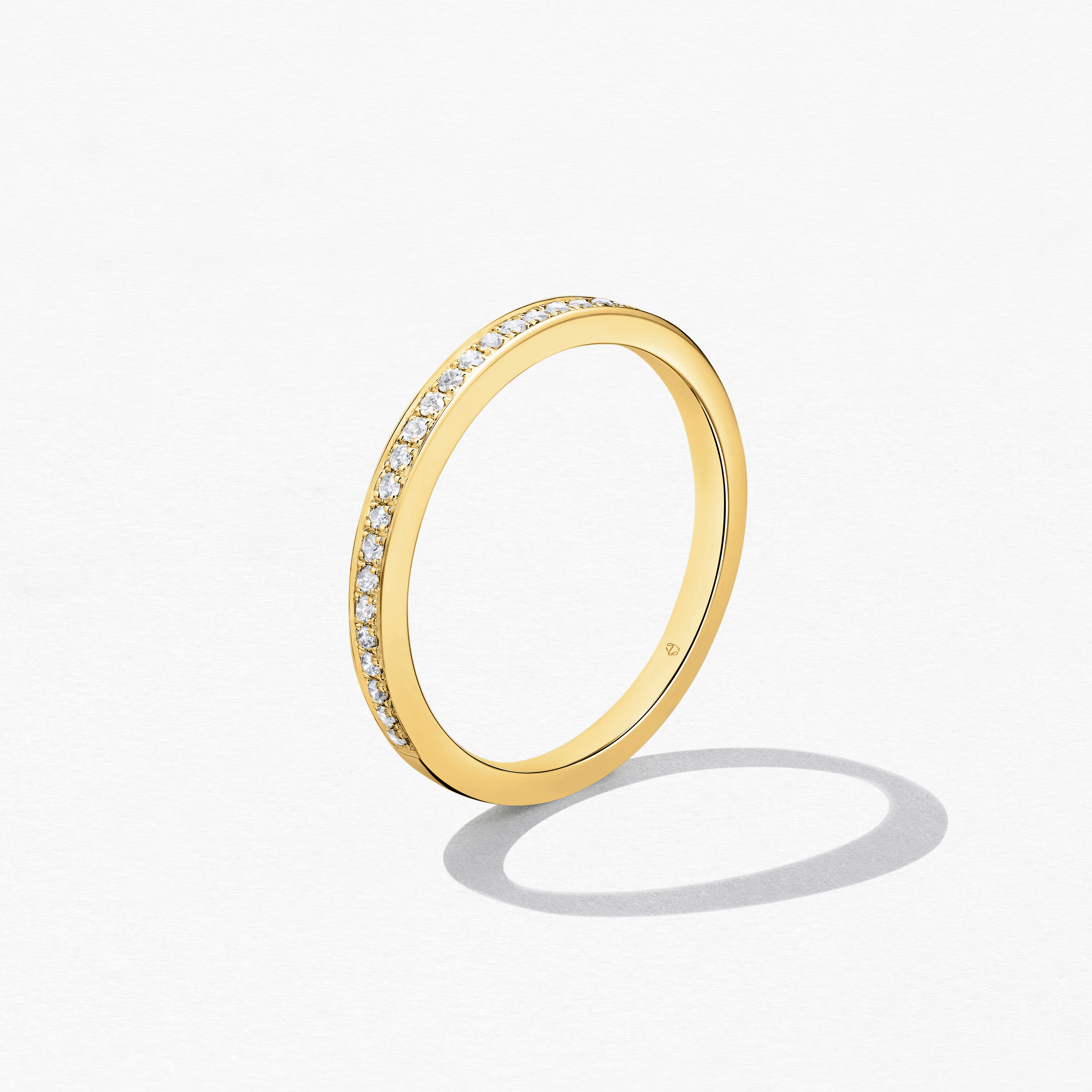 HOF Signature 鑽石戒指, 18K 黄金, large