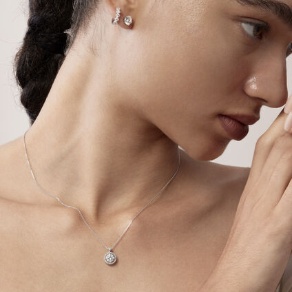 Joy Luxury 復古美鑽項鍊, 18K 玫瑰金, large