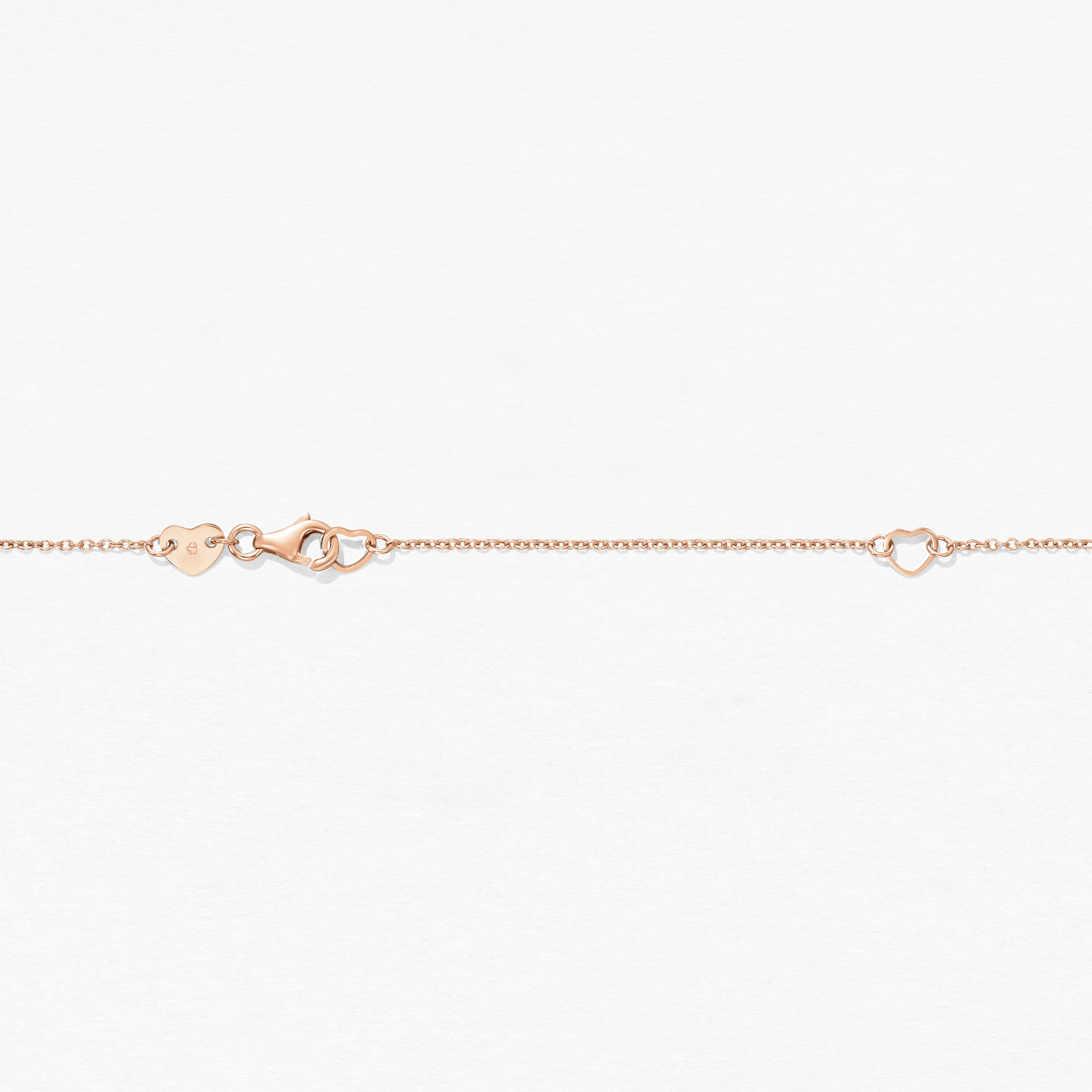 Tessa Circle 鑽石項鍊, 18K 玫瑰金, large