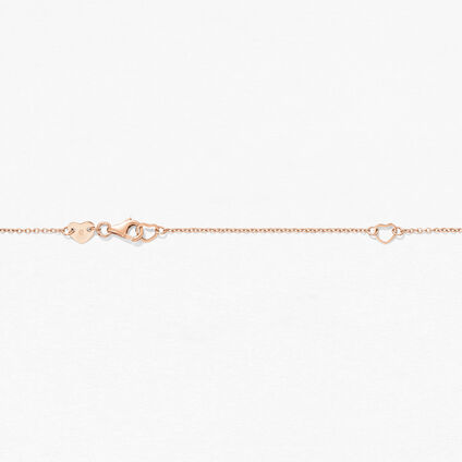 Tessa Circle 鑽石項鍊, 18K 玫瑰金, large