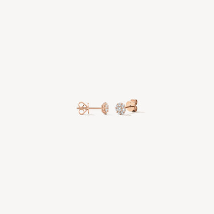 Beloved Stud Earrings, 18K Rose Gold, large