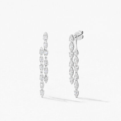 Aerial Double Dewdrop Stiletto Earrings, , large