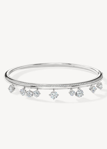 Barre Floating 密鑲鑽石手鐲 , 18K 白金 Barre Floating 密鑲鑽石手鐲 , 18K 白金, large