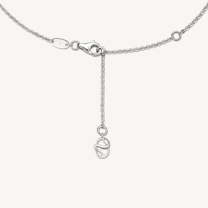 Copley Pav&eacute; Diamond Pendant Necklace, 18K White gold and Rose gold, large