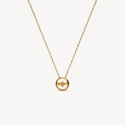 DREAM SOLO 鑽石項鍊, 18K 黄金, large