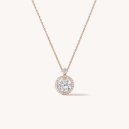 Joy Luxury 復古美鑽項鍊, 18K 玫瑰金, large
