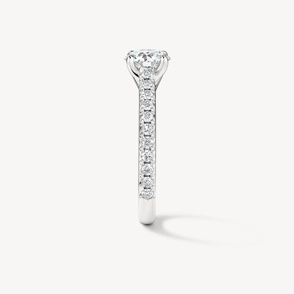 VELA Cathedral Solitaire 鑲鑽戒指, 鉑金, large