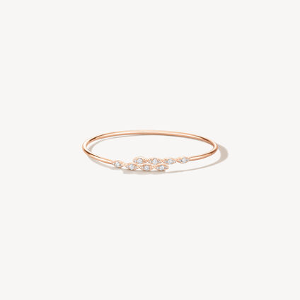 Aerial Marquise Flexi Bangle, 18K Rose Gold, large