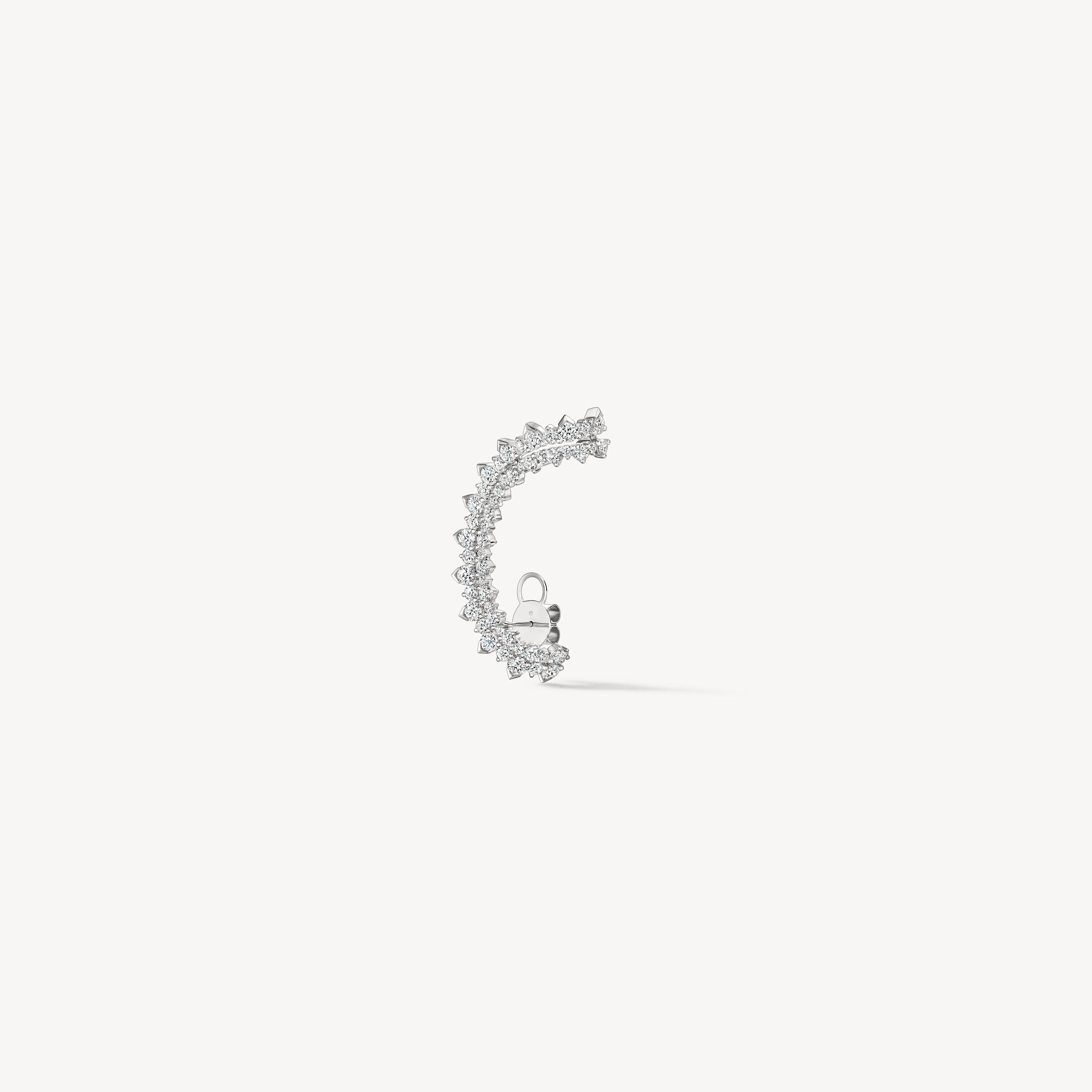 Aerial Double Sunrise Earrings - Large, 18K White Gold, large