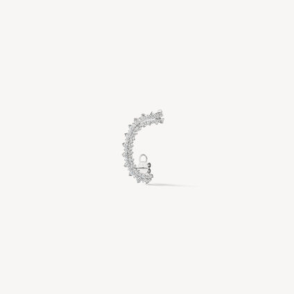 Aerial Double Sunrise Earrings - Large, 18K White Gold, large