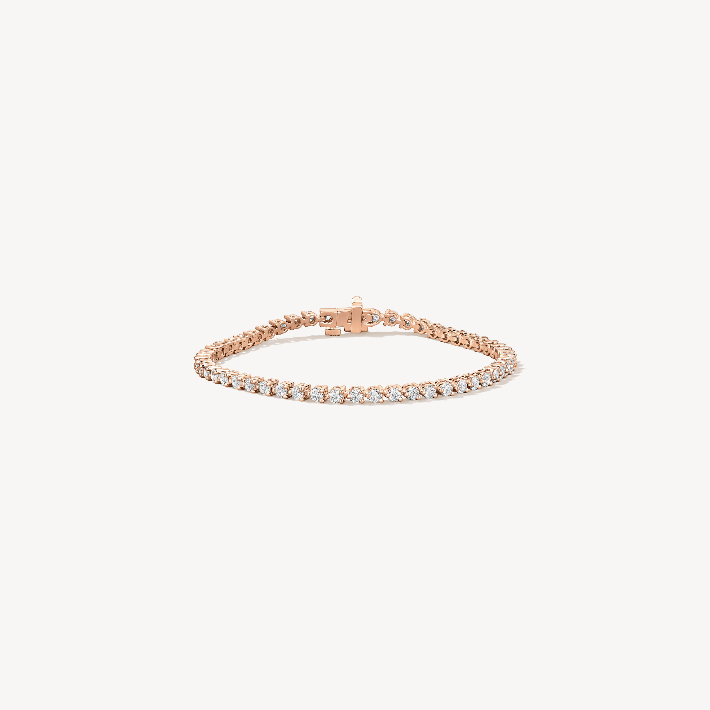 Temptation Three-Prong Bracelet, 18K Rose Gold, large