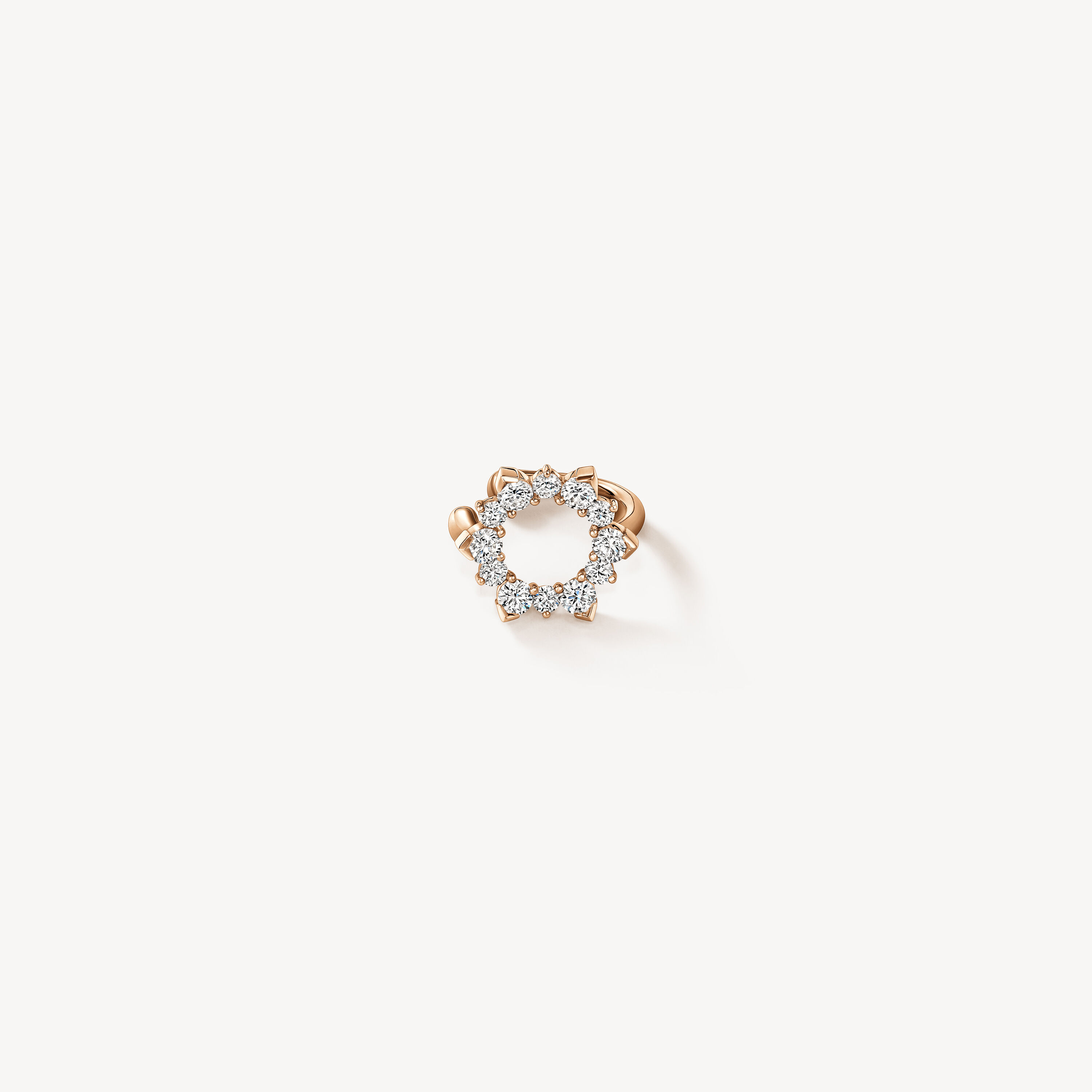 Aerial Open Sunburst Ear Cuff, 18K Rose Gold, large