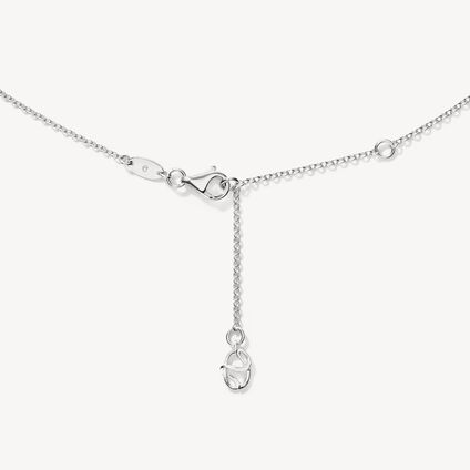 Barre Floating 鑽石項鍊, 18K 白金, large