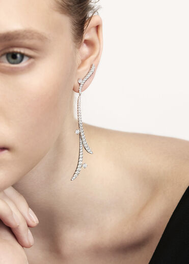 VELA 法式鑲嵌鑽石耳環, 18K 白金 VELA 法式鑲嵌鑽石耳環, 18K 白金, large