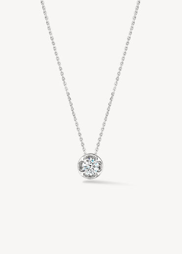 WHIMSICAL CIRCLE 鑽石項鍊, 18K 白金 WHIMSICAL CIRCLE 鑽石項鍊, 18K 白金, large