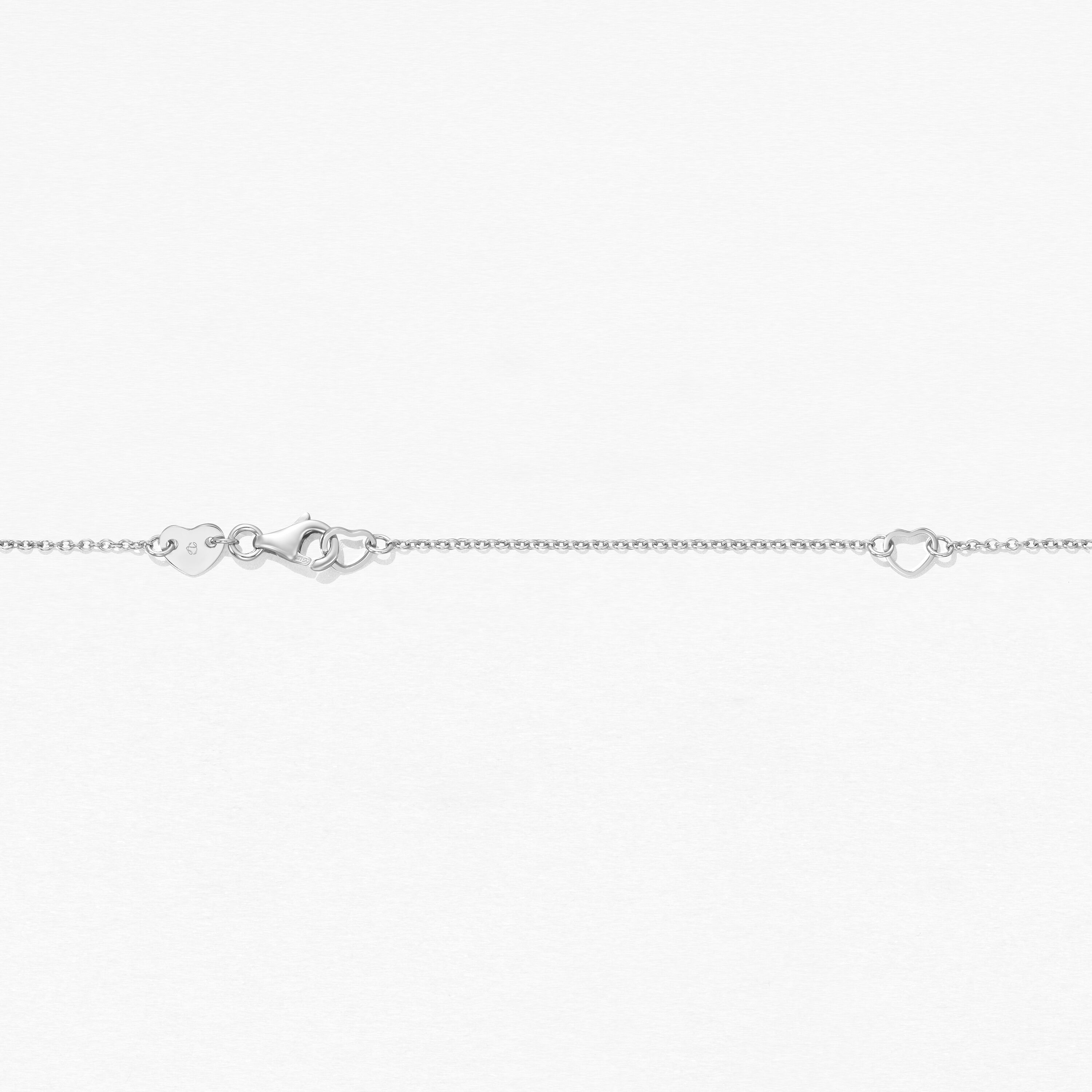 Tessa Circle 鑽石項鍊, 18K 白金, large