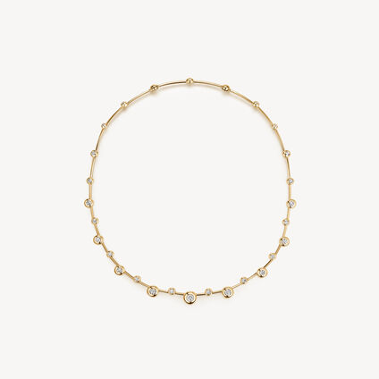 DREAM 鑽石項鍊, 18K 黄金, large