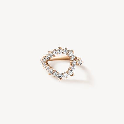 Aerial Open Sunburst 鑽石戒指, 18K 玫瑰金 Aerial Open Sunburst 鑽石戒指, 18K 玫瑰金, large