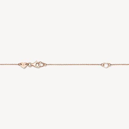 HOF Classic Bezel Solitaire Pendant Necklace, 18K Rose Gold, large