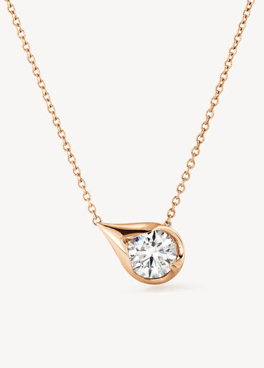 LU Droplet 鑽石項鍊, 18K 玫瑰金 LU Droplet 鑽石項鍊, 18K 玫瑰金, large