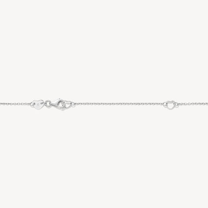 Joy 鑽石項鍊, 18K 白金, large
