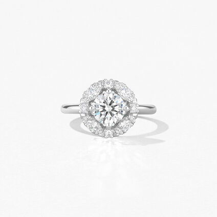 Aerial Marquise Halo 鑽石戒指, , large