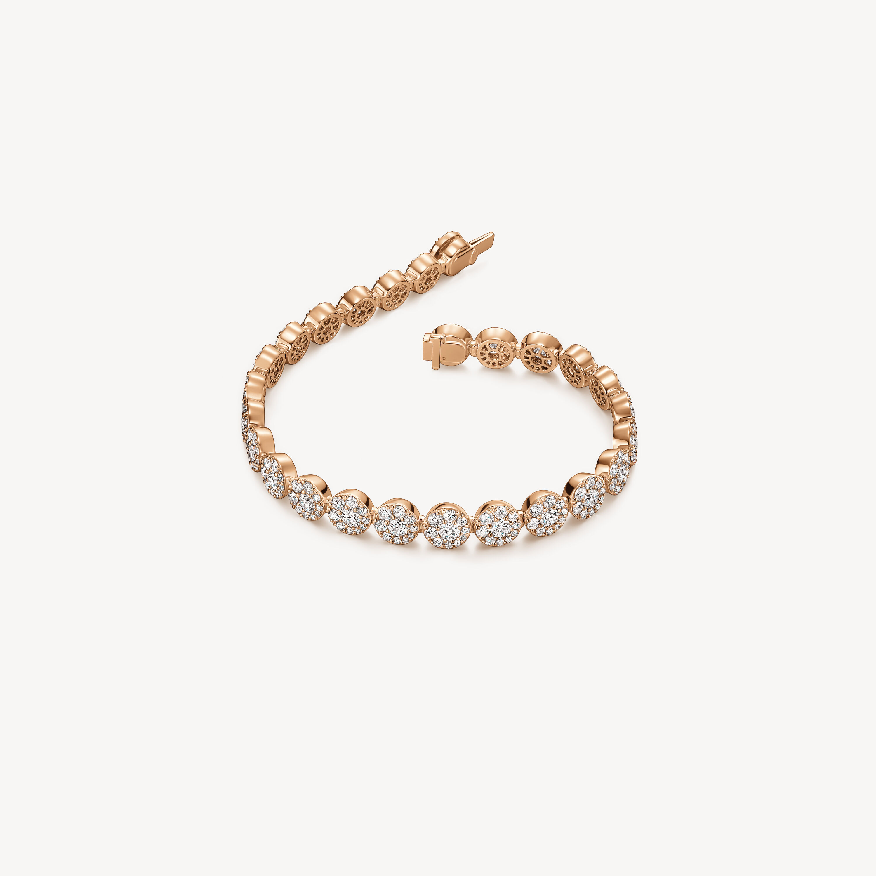 Tessa Line Bracelet, 18K Rose Gold, large