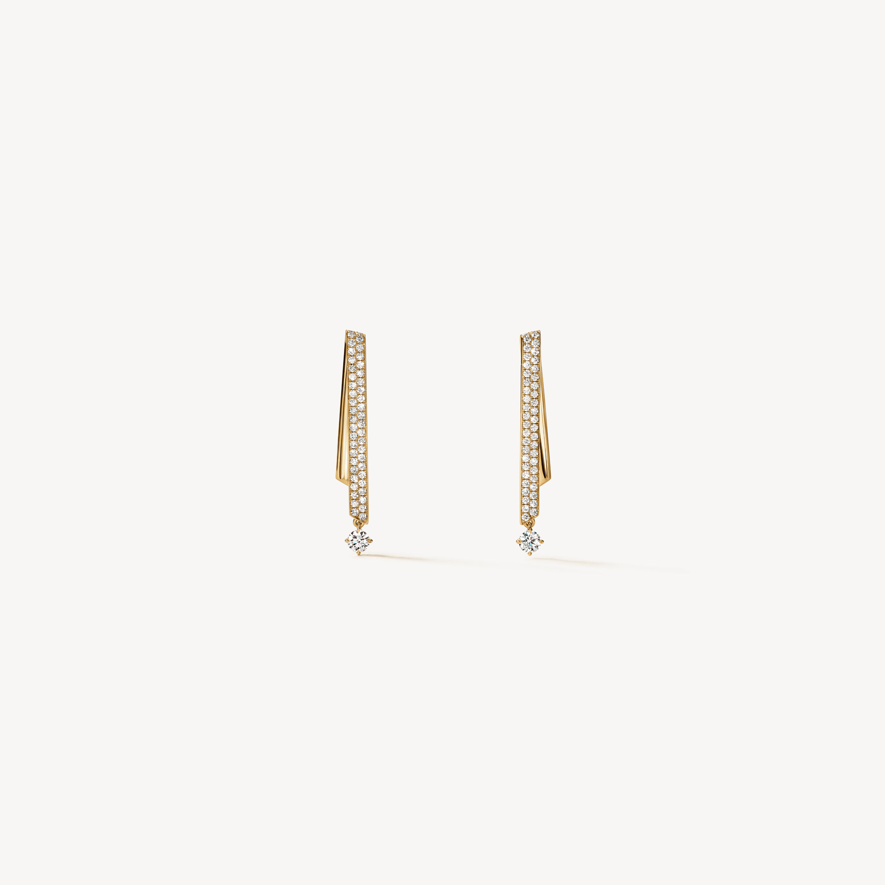 INSIDE/OUT Diamond Stiletto Flip Petite Earrings, 18K Yellow Gold, large